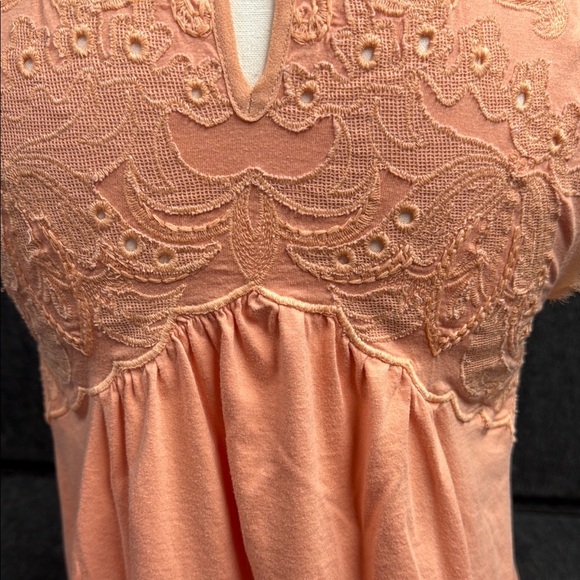 Meadow Rue Orange Pink Flutter Sleeve Sundress - Picture 4 of 4